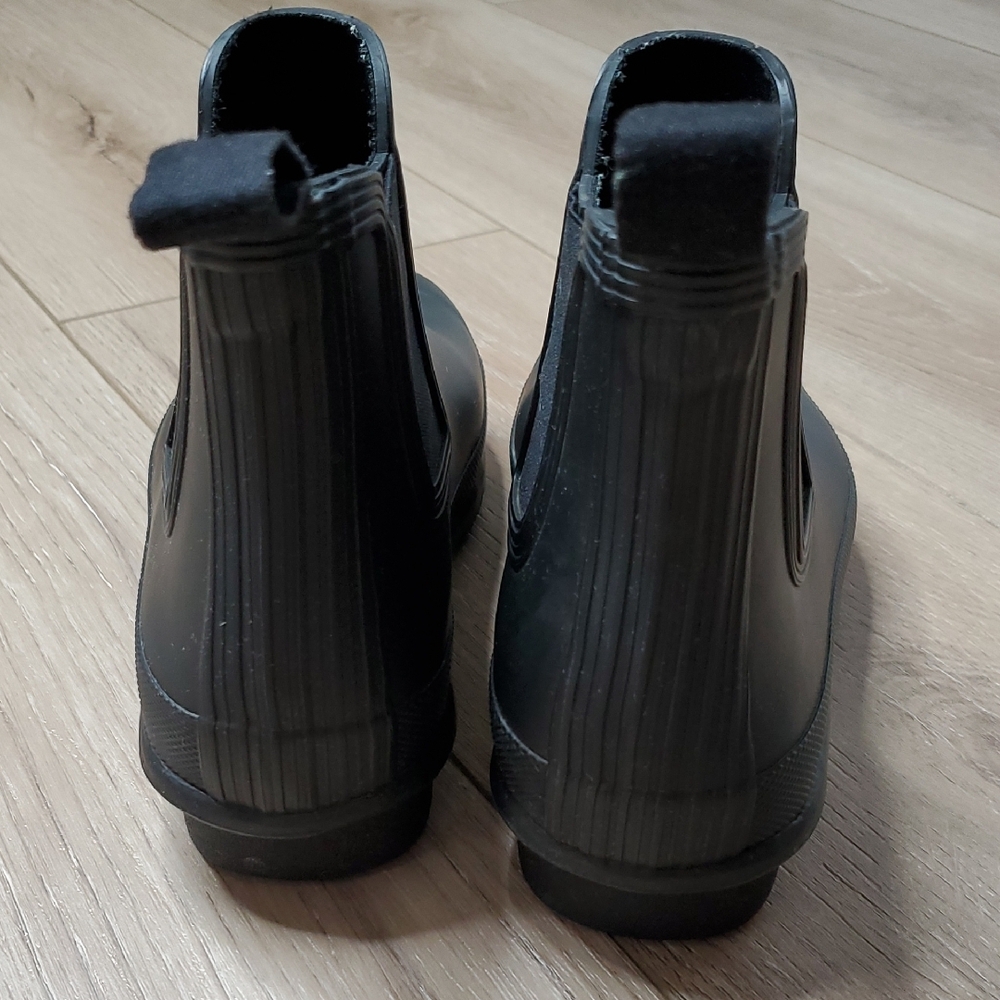 Hunter Original Black Chelsea Rain Boots Womens 8 - Picture 6 of 11